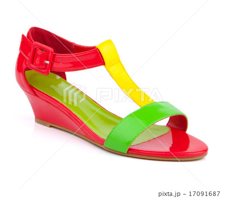 Pair of women shoes isolated on white Pair of women shoes isolated on white 17091687