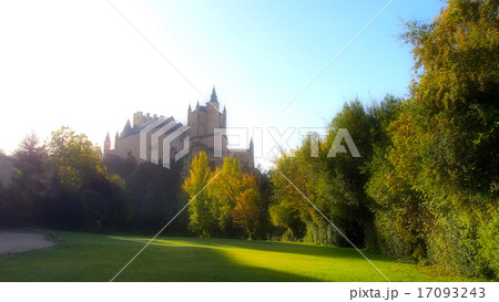 スペイン セゴビアの白雪姫のお城のモデルとなった城ですの写真素材