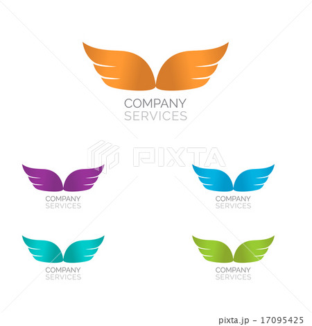 Abstract simple wings logo. Vector logo iconのイラスト素材 [17095425] - PIXTA