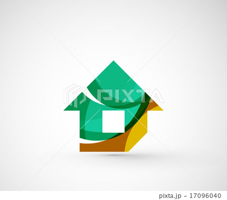 Abstract geometric company logo home, house, building Abstract geometric company logo home, house, building 17096040