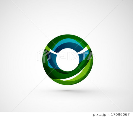 Abstract geometric company logo ring, circle 17096067