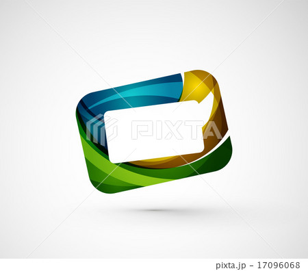Abstract geometric company logo frame, screen Abstract geometric company logo frame, screen 17096068
