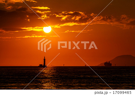 博多湾の夕日 博多湾の夕日 17099465