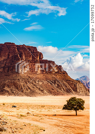ヨルダンの砂漠(ヨルダン、ワディ・ラム保護区) ヨルダンの砂漠(ヨルダン、ワディ・ラム保護区) 17099752