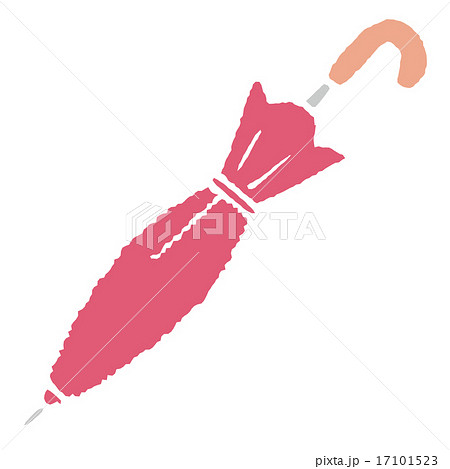 ピンクの傘のイラスト素材