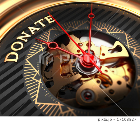 Donate on Black-Golden Watch Face. 17103827