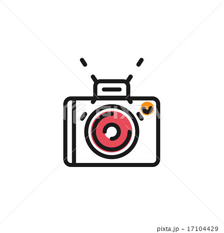 Color line icon for flat design. Camera, photo Color line icon for flat design. Camera, photo 17104429