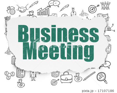 Business concept: Business Meeting on Torn Paper background 17107186