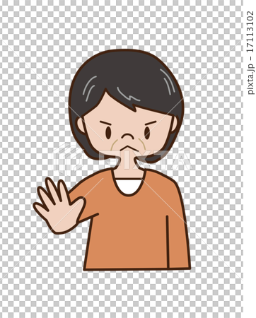 中年女性（ストップ） 17113102