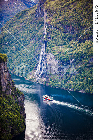 Cruise Ship, Liners On Hardanger fjorden, Norway 17115675