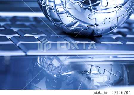 Businessman, modern network symbols concept 17116704
