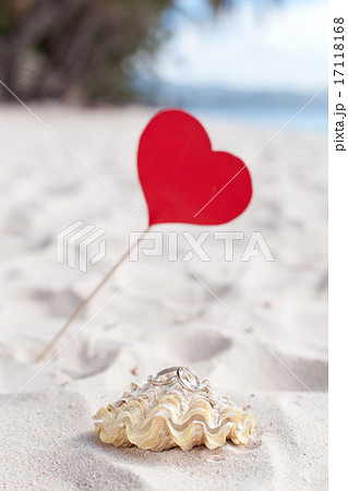 Romantic tropical scene on beach Romantic tropical scene on beach 17118168
