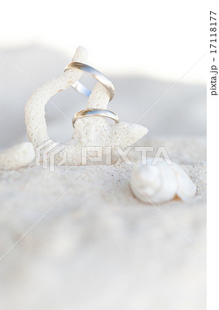 Romantic tropical scene on beach 17118177