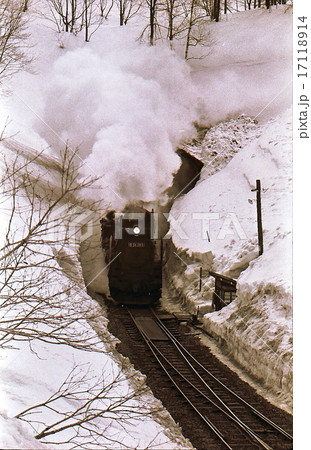昭和45年北海道函館本線上目名に到着するD51蒸気機関車 昭和45年北海道函館本線上目名に到着するD51蒸気機関車 17118914