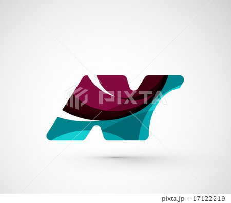 Abstract geometric company logo N letter 17122219