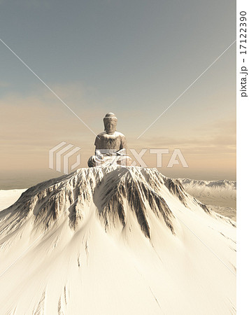 Snow Covered Mountain Buddha 17122390