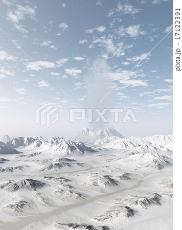 Snow Covered Volcano 17122391