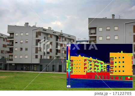 Residential building with Infrared image 17122705