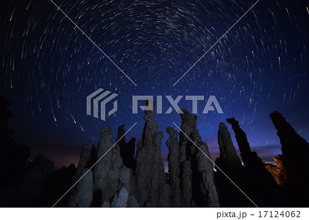 Star Trails over Tufa at Mono Lake at Dawn 17124062