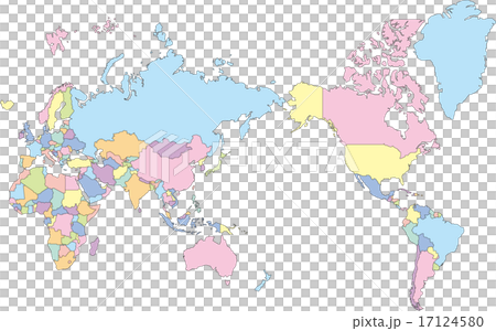 World Map By Country Stock Illustration