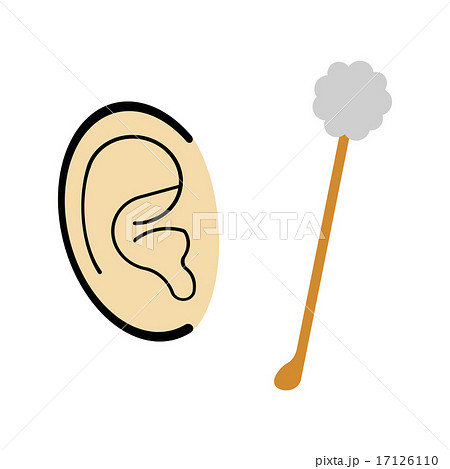 耳掃除のイラスト素材