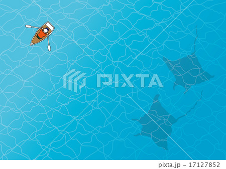 マンタと手漕ぎボート マンタと手漕ぎボート 17127852