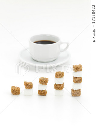 コーヒーと角砂糖 17128422
