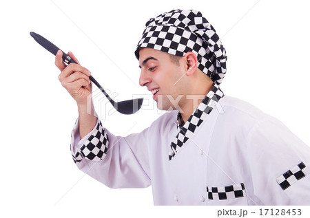 Male cook isolated on the white Male cook isolated on the white 17128453