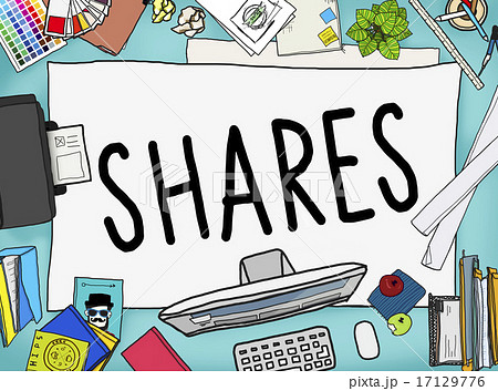 Shares Sharing Help Give Dividend Concept Shares Sharing Help Give Dividend Concept 17129776