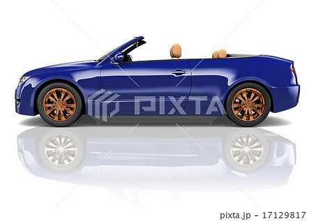 Car Convertible Transportation 3D Illustration Concept 17129817