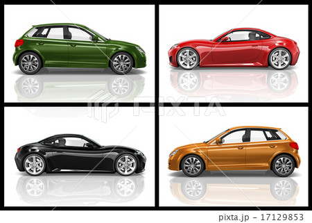 Car Vehicle Transportation 3D Illustration Concept 17129853