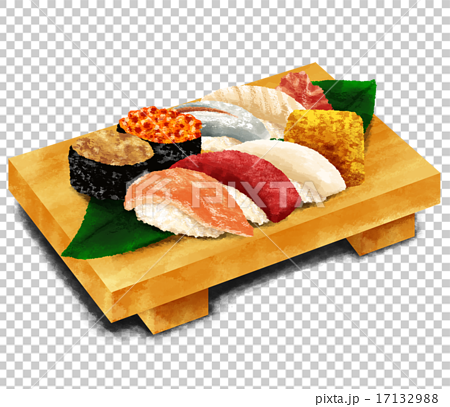 Real Sushi Stock Illustration