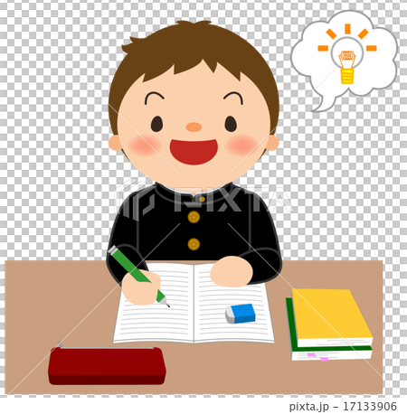Boy wearing a school run _ Study Boy wearing a school run _ Study 17133906