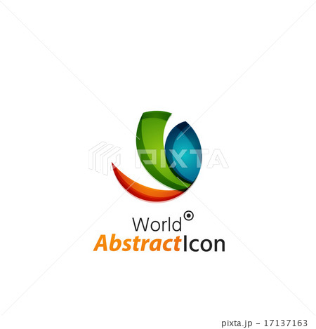 Abstract geometric business corporate emblem - globe, world, circle Abstract geometric business corporate emblem - globe, world, circle 17137163