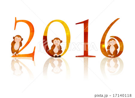 申　年賀状　背景  17140118