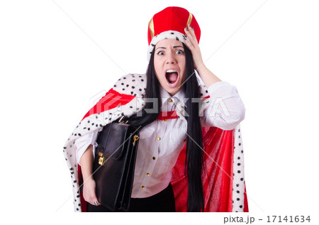 Queen businesswoman in business concept 17141634