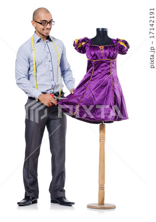 Tailor isolated on the white background Tailor isolated on the white background 17142191