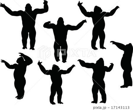 gorilla silhouette 17143113
