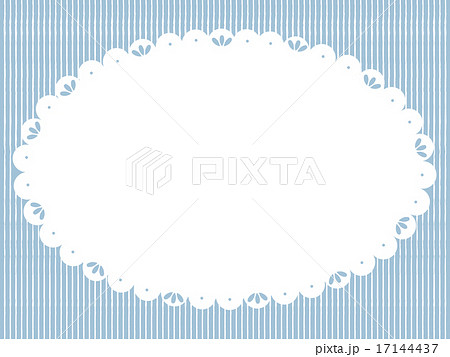 レース飾りのフレーム,サックスのイラスト素材 [17144437] - PIXTA