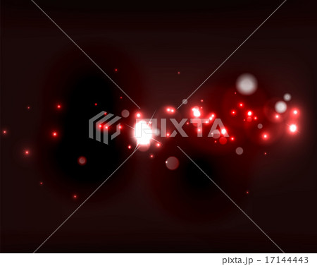 Glowing shiny bubbles and stars in dark space 17144443