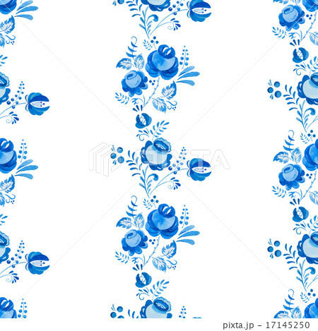 Russian gzhel pattern 17145250