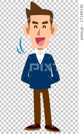 私服の男性が頷く 私服の男性が頷く 17148136