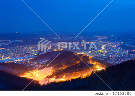 札幌の夜景　藻岩山展望台からの眺め 17153506
