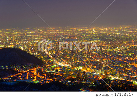 札幌の夜景　藻岩山展望台からの眺め 17153517