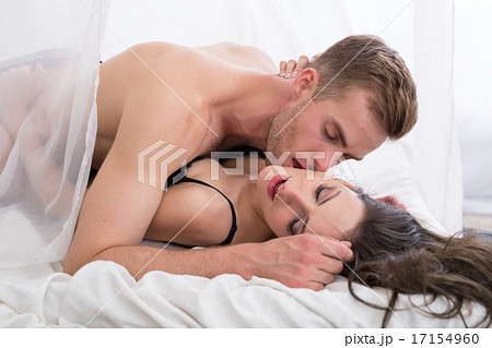 Young lovers lie in bed. Young lovers lie in bed. 17154960