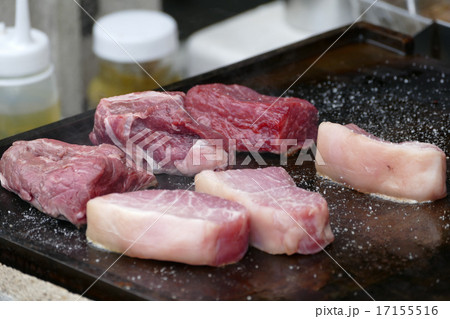 相模大野 もんじぇ祭り 熟成肉の写真素材