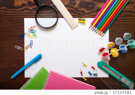 Assortment of school items Assortment of school items 17155581