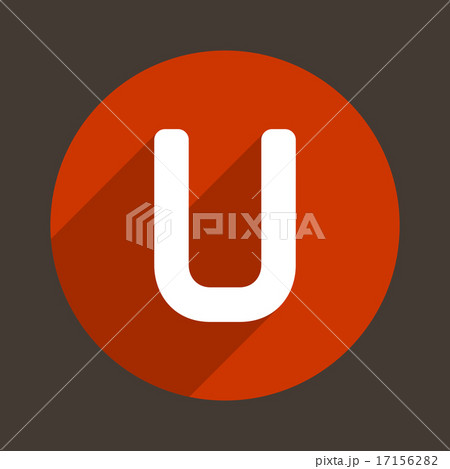 Letter U Logo Flat Icon Style. Vector 17156282