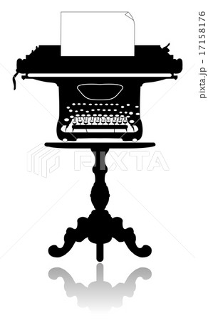 Typewriter on the coffee table 17158176