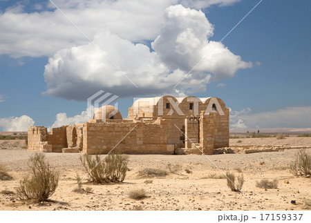 Quseir (Qasr) Amra desert castle near Amman,Jordan 17159337